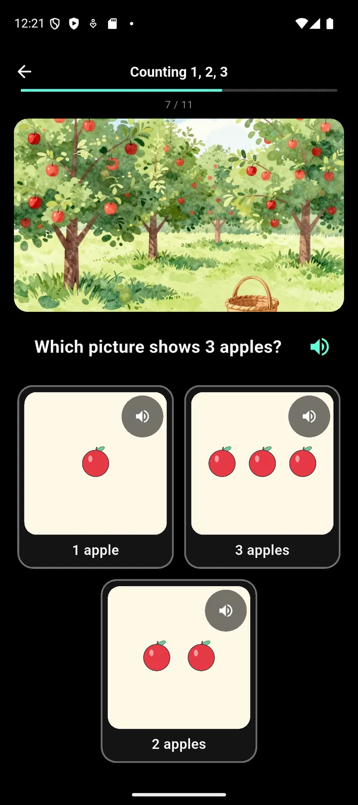 Picture-answer quiz for young learners